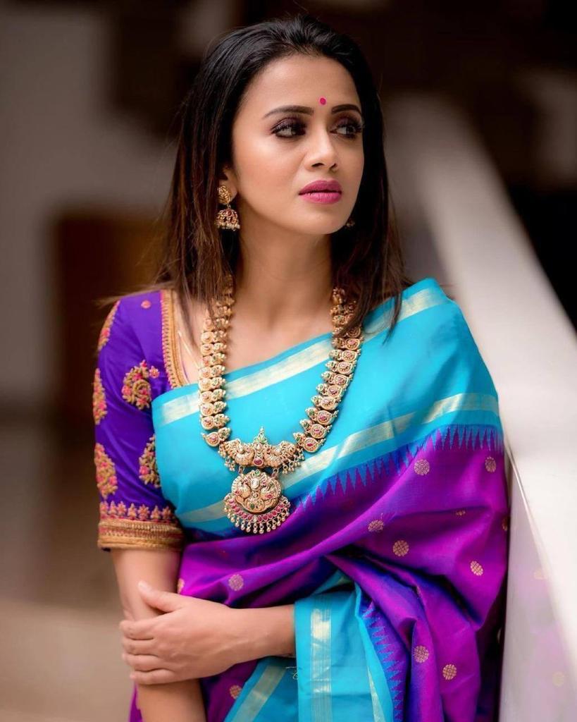 Mesmerizing Purple Soft Silk Saree With Awesome Blouse Piece